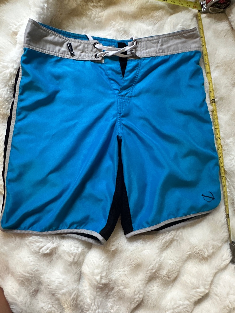 Lost Men's Blue Swim Trunks with Contrast Waistband